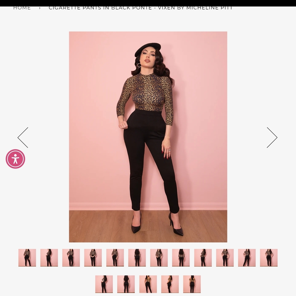 Sold D9nt Buytxen by micheline pitt Cigarette Pants in Black Ponte